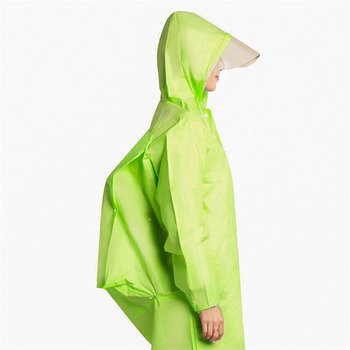連身式EVA磨砂透明成人雨衣-可容納後背包設計_1